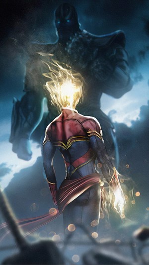 Captain Marvel vs Thanos 4K