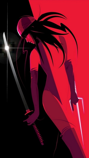Elektra with Sai and Katana