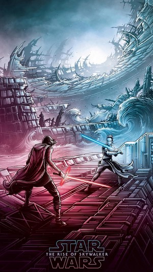 Kylo Ren vs Rey from Star Wars The Rise of Skywalker 4K