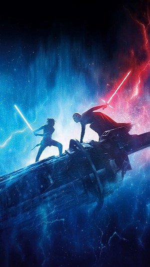 Rey vs. Kylo Ren from Star Wars: The Rise of Skywalker
