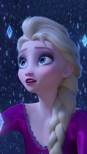 Frozen 2, Elsa, Snowflakes, 4k