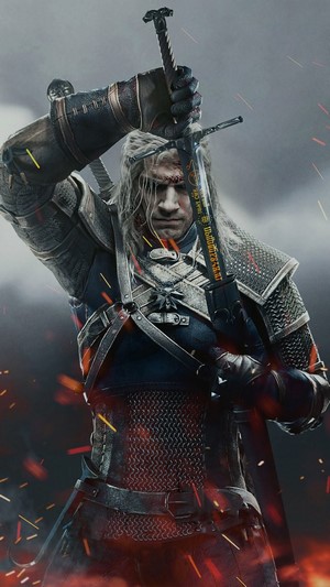 The Witcher, Geralt, Sword, Henry Cavill, Netflix, 4k