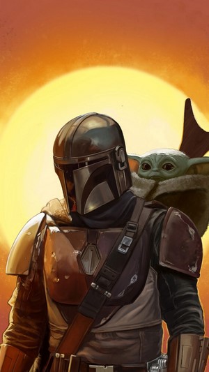 The Mandalorian and Grogu from Star Wars 4K