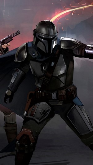 The Mandalorian in action