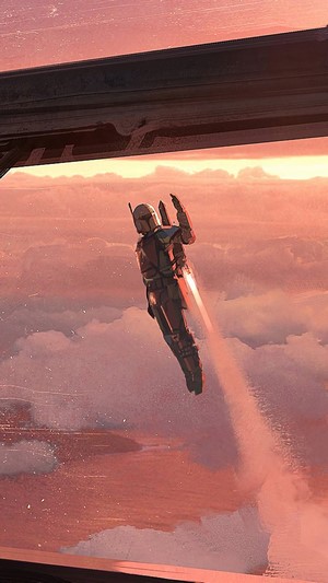 The Mandalorian in flight 4K