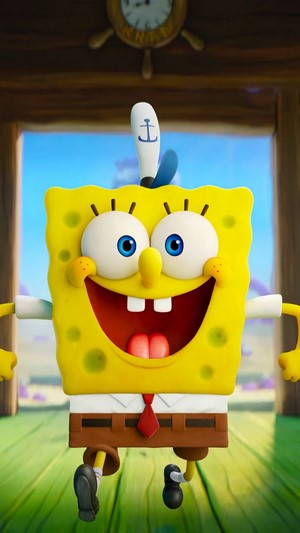 SpongeBob SquarePants from The SpongeBob Movie Sponge on the Run 4K