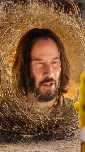 Keanu Reeves from SpongeBob Sponge on the Run 4K