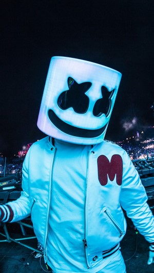 Marshmello performing live at a concert