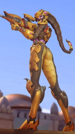 Widowmaker from Overwatch Scorpion Halloween Skin 4K