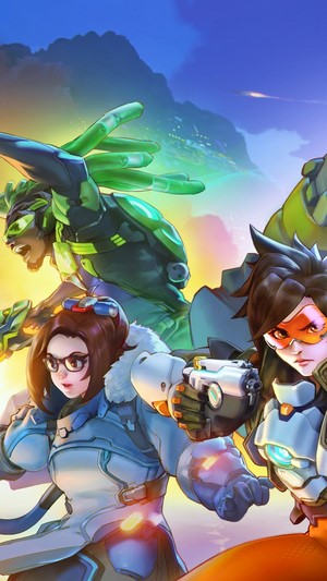 Overwatch 2 characters: Tracer, Mei, and Lúcio