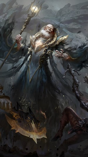 Zoltun Kule from Diablo Immortal in battle