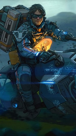 Sam Porter Bridges on Motorcycle from Death Stranding 4K