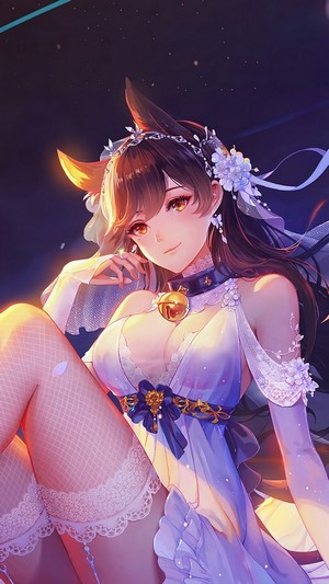 Azur Lane, Atago, Anime Girl, 4k