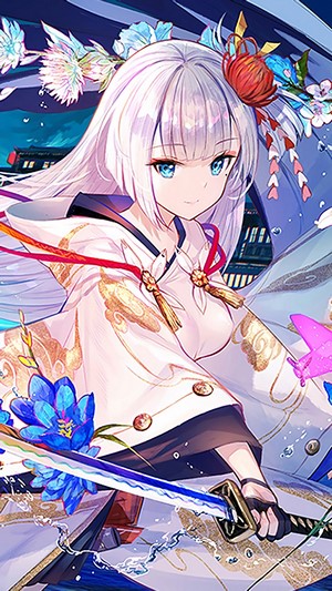 Azur Lane, Shoukaku, Anime Girl, Katana, 4k