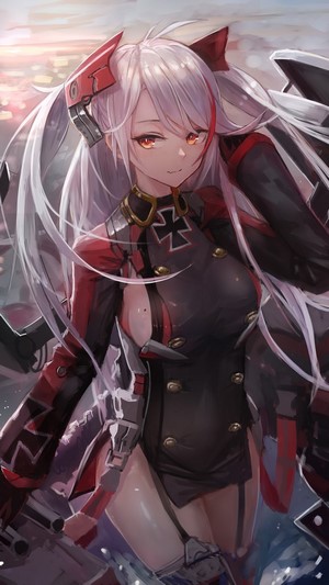 Azur Lane, Prinz Eugen, Anime Girl, 4k