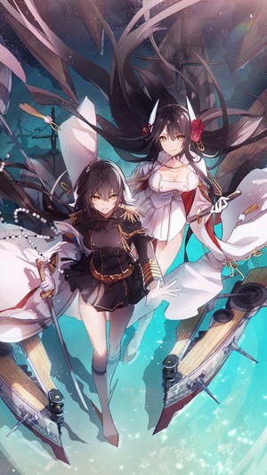 Azur Lane: Mikasa and Hiei 4K
