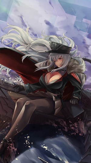 Azur Lane, Graf Zeppelin, Anime Girl, 4k