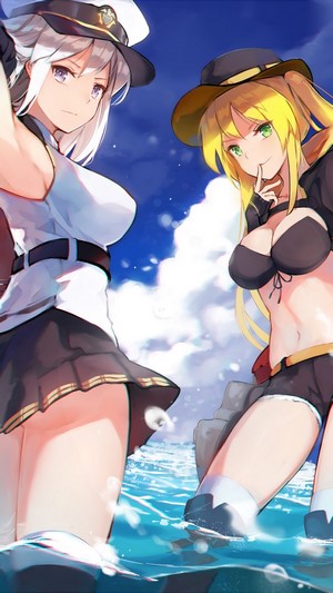Enterprise and Hornet from Azur Lane in 4K