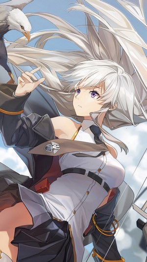 Azur Lane, Enterprise, Anime Girl, 4k