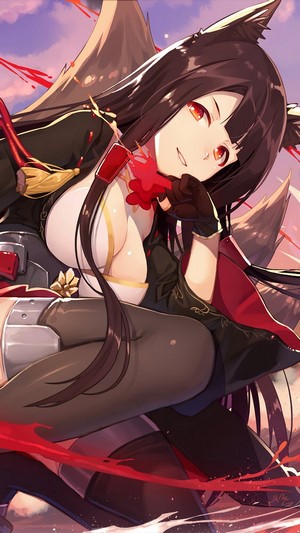 Azur Lane, Akagi, Anime Girl, 4k