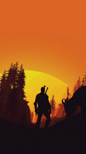 The Witcher 3 Wild Hunt, Minimalist, 4k