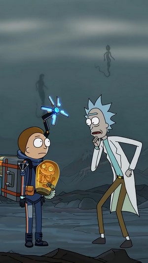 Morty and Rick from Rick and Morty in Death Stranding