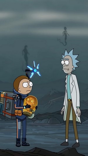 Rick Sanchez and Morty from Rick and Morty in Death Stranding