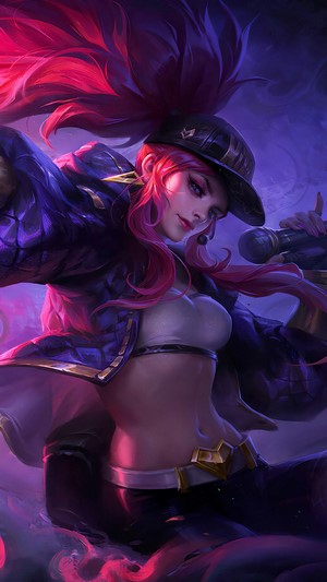 Akali from K/DA in League of Legends 4K