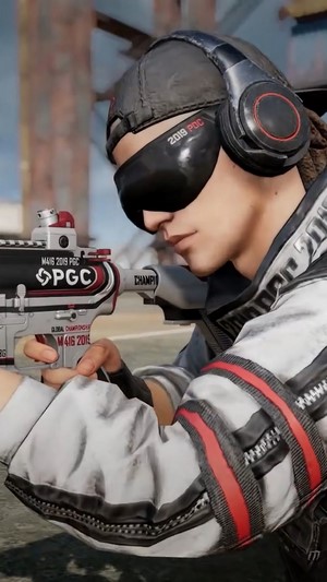 Player with M416 2019 PGC skin in PUBG