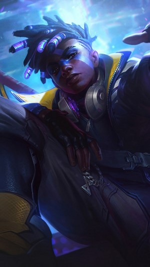 Ekko from True Damage Splash Art