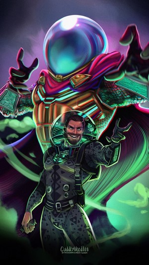 Mysterio from Spider-Man Far From Home Art 4K