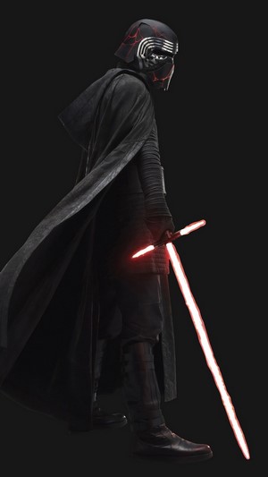 Kylo Ren from Star Wars with Lightsaber