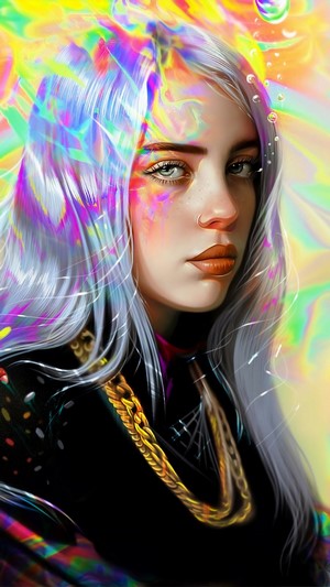 Billie Eilish, Art, 4k HD Phone Wallpaper | Rare Gallery