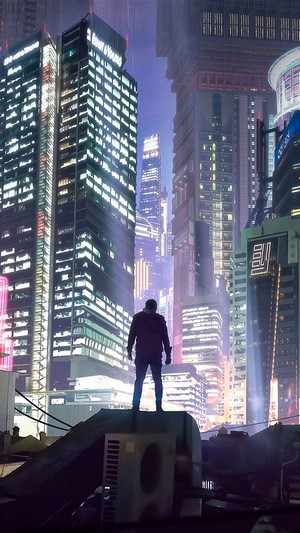 Cyberpunk City at Night 4K