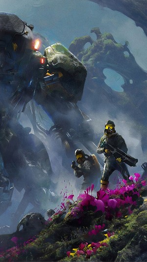 Soldiers and Mech on Alien Planet 4K