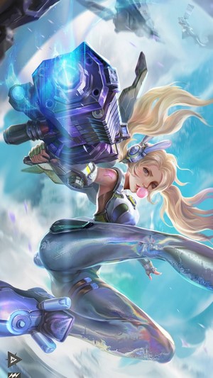 Girl with Sci-Fi Gun 4K