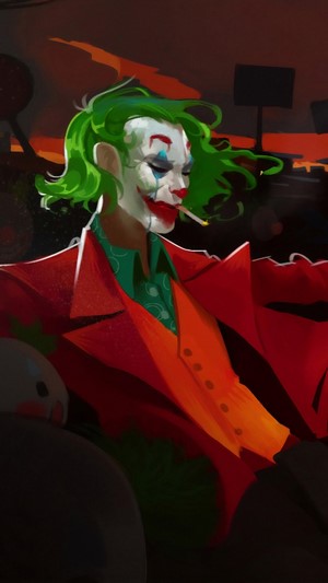 Joker from Batman smoking 4K