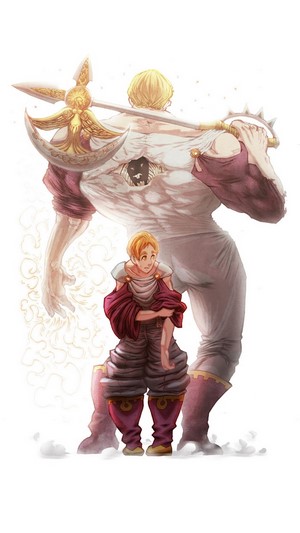 Escanor and Divine Axe Rhitta from The Seven Deadly Sins 4K