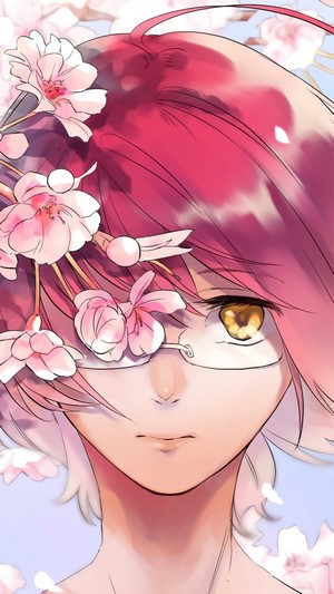 Gowther from Nanatsu no Taizai with Cherry Blossoms 4K