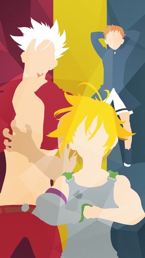 The Seven Deadly Sins characters minimalist art