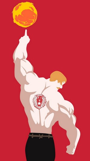 Escanor, Cruel Sun, Sin of Pride, Minimalist, [Nanatsu no Taizai], 4k