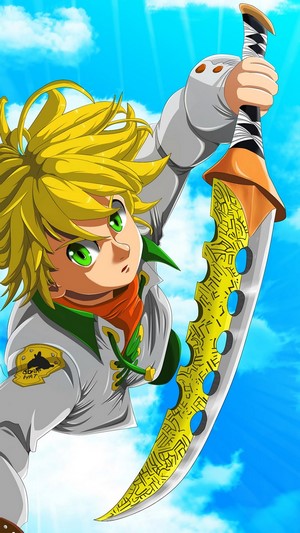 Meliodas, Sword, Lostvayne, Sacred Treasure, [Nanatsu no Taizai], 4k