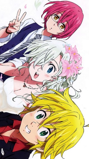 Nanatsu no Taizai, Meliodas, Elizabeth, Gowther, 4k