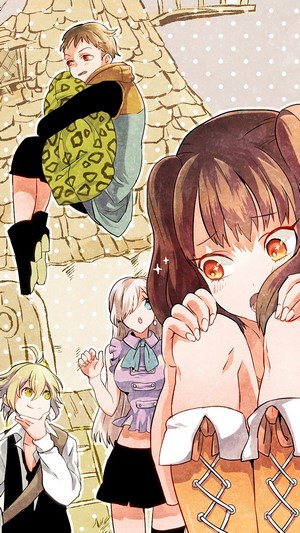King and Diane from Nanatsu no Taizai with Meliodas and Elizabeth