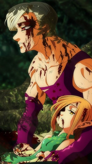 Ban and Elaine from The Seven Deadly Sins 4K
