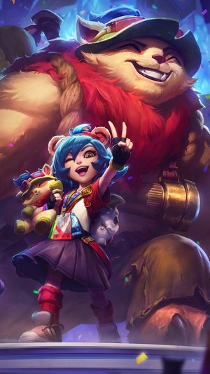 Annie-Versary Annie and Tibbers from League of Legends 4K