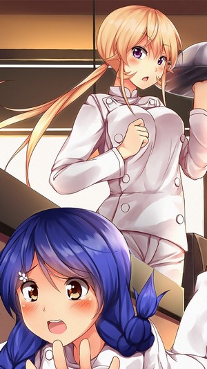 Erina Nakiri and Megumi Tadokoro from Food Wars