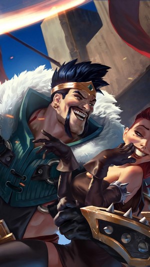 Draven and Miss Fortune from League of Legends
