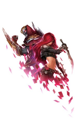 Katarina and Zed from League of Legends 4K
