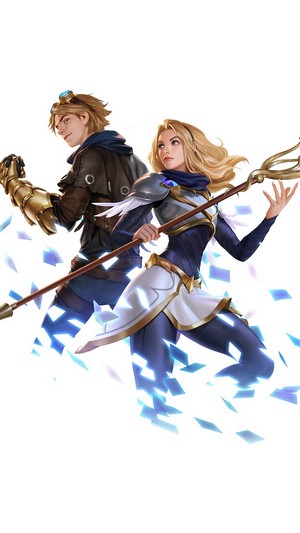 Lux and Ezreal from League of Legends